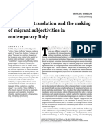 American Ethnologist - 2008 - GIORDANO - Practices of Translation and The Making of Migrant Subjectivities in Contemporary