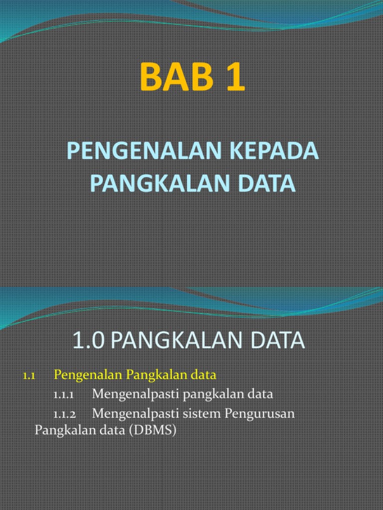 Bab 1 | PDF