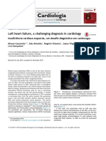 Insuficiência cardíaca esquerda, um desafio diagnóstico em cardiologia