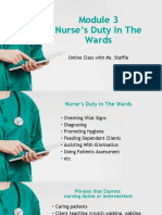 Module 3 Nurse's Duty in The Wards