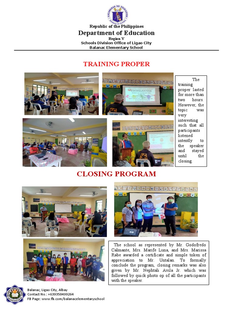 Department of Education Training Proper PDF