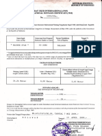 International Tonnage Certificate (Surat Ukur)