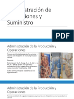 U1 - 1. Administración de Operaciones y Suministro