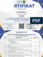 Sertifikat Pelatihan - Mufidatun