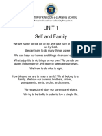 Unit 1 Self and Family: Perez Boulevard San Carlos City Pangasinan