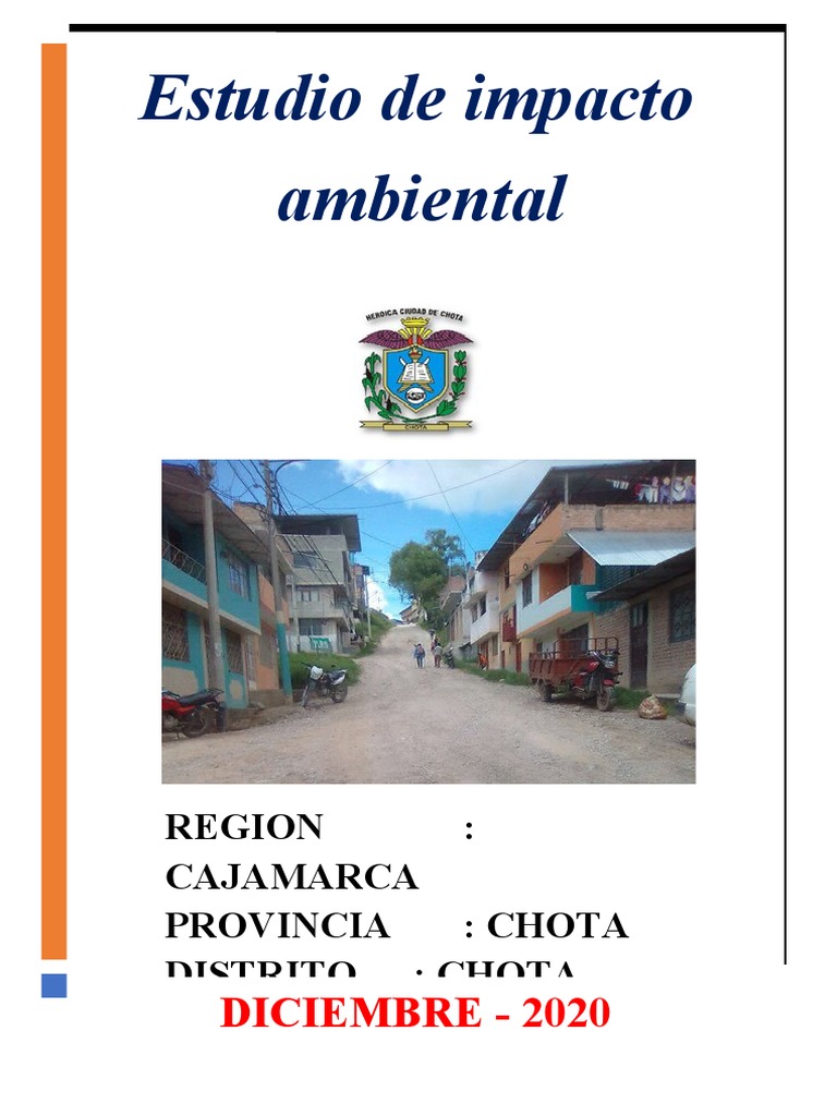 Estudio de Impacto Ambiental en Chota | PDF | Sustentabilidad ...