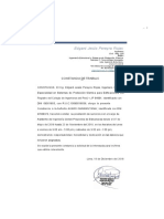 Edgard Jesús Pereyra Rojas: Constancia de Trabajo