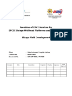 Provision of EPCI Services For EPCIC Sidayu Wellhead Platforms and Pipelines Sidayu Field Development