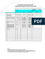 PT Gunanusa Utama Fabricators: Equipment Check List (WHP-D Jacket Leg Installation)