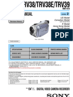 Sony Dcr-trv38, Trv38e, Trv39 Service Manual Level 2 Ver 1.2 2003.11 (9-876-230-33)