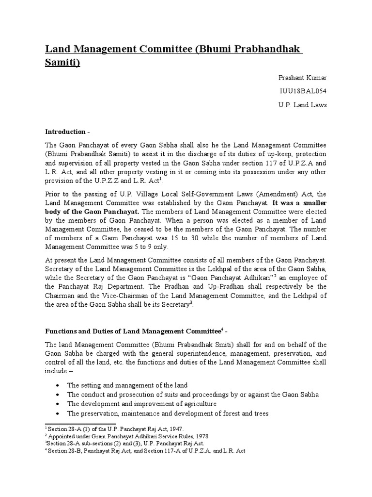 Land Management Committee PDF