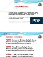 Técnicas de acceso múltiple en comunicaciones satelitales FDMA TDMA CDMA