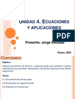 Unidad 4. Algebra 2