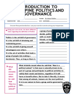 Flores 11B - Introduction To Politics and Governance