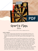 Sports Plan For Darts