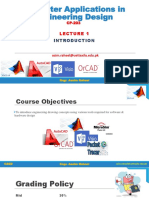 Computer Applications in Engineering Design: Engr. Aasim Raheel