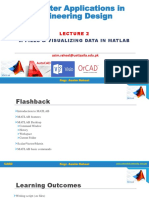 Computer Applications in Engineering Design: M Files & Visualizing Data in Matlab