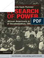 Brenda Gayle Plummer - in Search of Power - African Americans in The Era of Decolonization, 1956 1974-Cambridge University Press (2014)