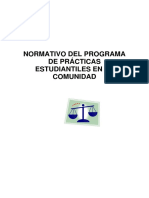 Normativo Del Programa de Prácticas Estudiantiles en La Comunidad - Propec