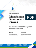 Modul 2 Manajemen Komunikasi Proyek