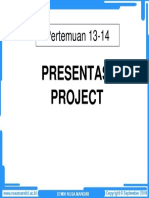 Pertemuan 13-14: Presentasi Project