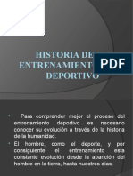 Historia Del Entrenamiento Deportivo