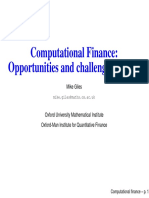 Computational Finance: Opportunities and Challenges For AD: Mike Giles