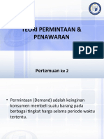 TEORI PERMINTAAN & PENAWARAN