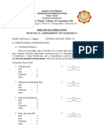 Holy Trinity College of Camarines Sur: Prof Ed 10: Assessment of Learning 2