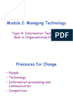 Module 2: Managing Technology: Topic 4: Information Technology Role in Organizational Change