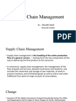Supply Chain Management: By:-Allauddin Nadaf Research Scholar