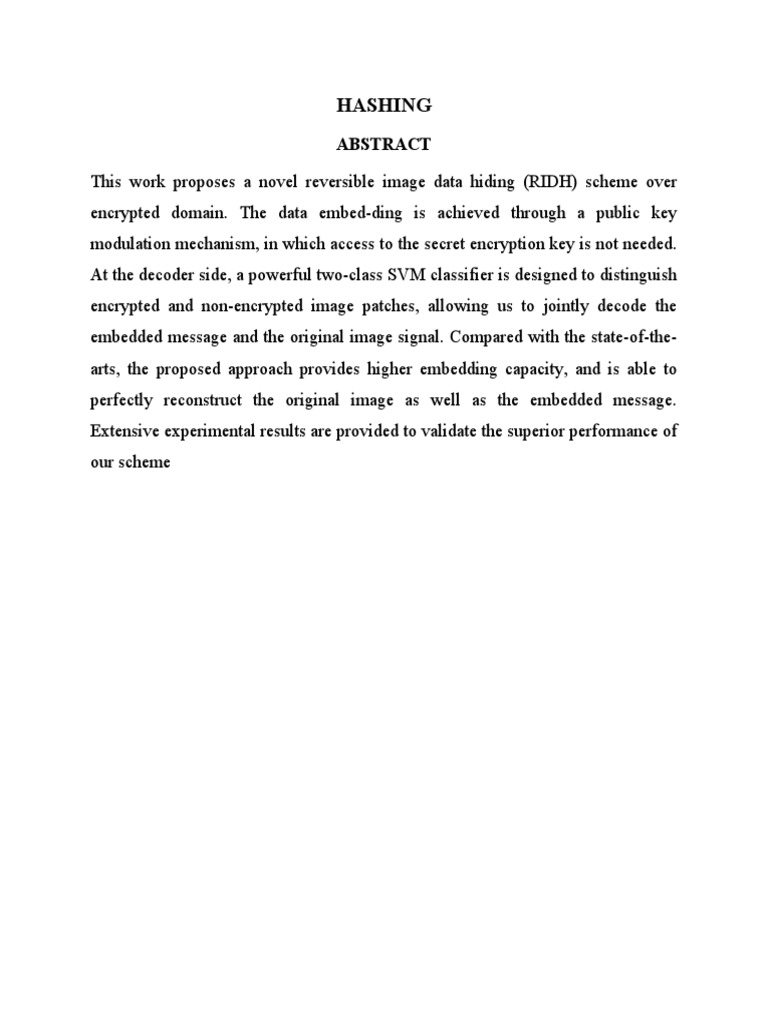 Hashing Report | PDF