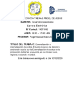 Alumno: Pozos Contreras Angel de Jesus MATERIA: Desarrollo Sustentable Carrera: Electrónica #Control: 19011035 HORA: 16:00 - 17:00 HRS