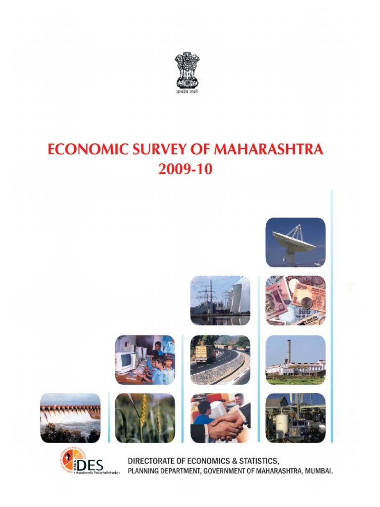 Economic Survey 09 10 Maharashtra Gross Domestic Product Government Budget Balance