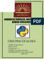 Cs Practical File Term 1, Cbse