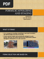 Types and Materials of Formwork | PDF | Scaffolding | Concrete