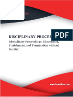 Disciplinary Proceedings - Misconduct, Punishment and Termination Without Inquiry-1595431791