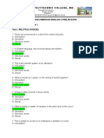 ACES Preliminary Exam Tests American English Pronunciation