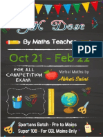 GK Dose by Maths Teacher Oct 21 To Feb 22 Eng & Hindi Medium For