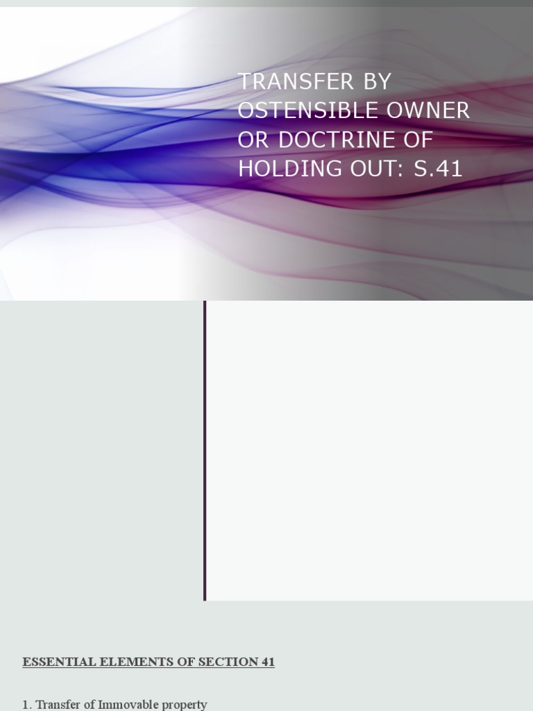 transfer-by-ostensible-owner-or-doctrine-of-holding-out-s-41-pdf
