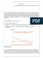 To Study About Insulation Coordination and Different Types of Insulators Used in Transmission Line and Substation