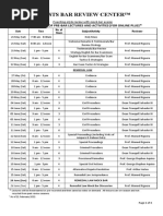 2022 Schedule of Online Plus Pre-Bar Lectures and Activities 02212022