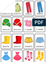 Clothes Flashcards - Level 1