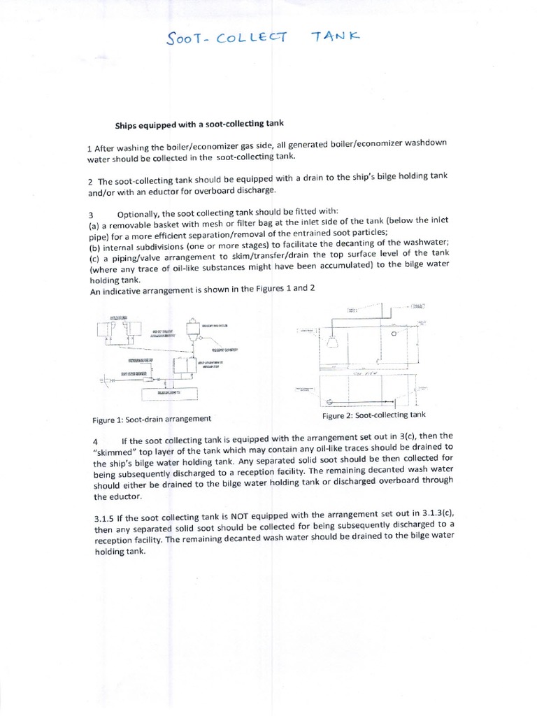 Soot Collecting Tank Unit, ETC