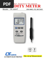 Humidity Meter: Model: YK-90HT