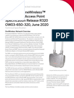 Honeywell Onewireless™ Field Device Access Point Specification Release R320 Ow03-650-320, June 2020