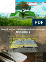 Volume Penyimpanan Hasil Pertanian Dalam Gudang