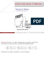 Solutions to Differential Equations with Linear Coefficients