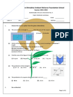 Class 4 TEA-2-Math-RWS 5-Perimter and Area-2021-22