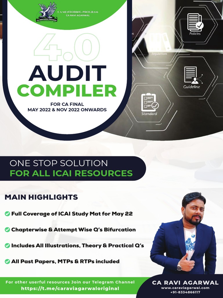 Audit Compiler 4.0 - CA Final - by CA Ravi Agarwal | PDF